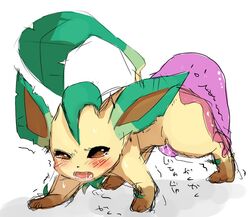 1girls 2010 ambiguous_penetration background blush blushed brown_eyes crying_with_eyes_open dead_source ditto eeveelution female female_penetrated feral feral_penetrated flush flushed game_freak green_ears interspecies japanese_text leaf_tail leafeon mob_face nintendo open_mouth pixiv_thumbnail pokemon pokemon_(species) pokemon_dppt pokemon_only pokemon_rgby rape resized saliva sex shouwaruchin simple_background slime slime_monster sweat tan_fur tears text trembling white_background |_|