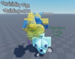 3d anthro artist_request ass balls baseplate blue blue_nipples blue_penis blush breasts canine canine_genitalia canine_penis clothed dialogue english_text female futa_with_female futanari green_fur huge_ass huge_balls huge_breasts huge_cock intersex nude penis pierced_ears pierced_nipples piercings roblox roblox_avatar robloxian sex_toy source_request tagme text