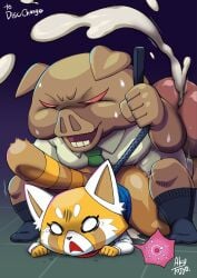 age_difference aggretsuko anthro anthro_on_anthro collar crying crying_with_eyes_open cum cum_in_pussy cum_inside director_ton forced furry furry_only impregnation interspecies leash leash_pull male/female office office_clothing office_lady older_female older_male open_mouth pig protagonistsub_antagonistdom rape red_panda retsuko rough_sex smooth_fur straight tojyo ugly_bastard ugly_man vaginal_penetration