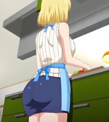 alisa_(katainaka_ni_totsui_de_kita_russia_musume_to_h_shimakuru_ohanashi) anime_screencap apron big_ass big_breasts blonde_hair katainaka_ni_totsui_de_kita_russia_musume_to_h_shimakuru_ohanashi mature_female milf ova russian_female russian_girl short_hair solo sweater