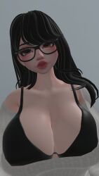 3d 3d_model barely_clothed big_breasts bra dress female kallylady light-skinned_female light_skin pale-skinned_female pale_skin self_upload tagme vrchat vrchat_avatar