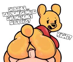 anthro bear female/male furry lewdewott literature pooh_bear public_domain pussy_juice pussy_penetration rule_63 sex text winnie_the_pooh_(franchise)