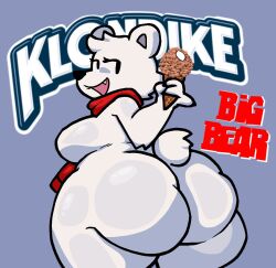 big_ass big_breasts breasts bubble_butt female furry huge_ass klondike_bear lewdewott thick_thighs wide_hips