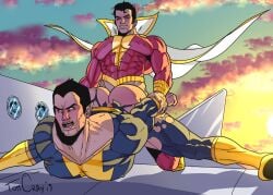 billy_batson black_adam dc dc_comics dc_extended_universe gay gay_sex hero hero_on_villain shazam shazam_(series) superhero supervillain tom_cray villain