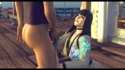 1female 1male 3d animated beach blowjob charlotte_(fortnite) cumshot deepthroat fortnite hpiratesss kado_thorne_(fortnite) rolling_eyes video