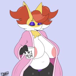 big_breasts breasts carrie_(thixxen) delphox huge_breasts milf pokemon thick_thighs thixxen wide_hips