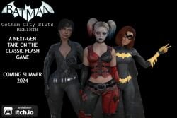 3d barbara_gordon batgirl catwoman dc dc_comics dcau game gcsdev harleen_quinzel harley_quinn harley_quinn_(injustice) injustice_2 selina_kyle unity