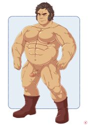 balls bara boner clay_(pokemon) erection male male_only muscles muscular muscular_male nintendo nude overly_muscular penis pokemon solo solo_male topi5356