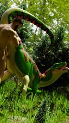 3d blender feral human_on_feral male_on_feral mighty3d raptor zoophilia