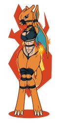 anthro anthro_only arms_behind_back arms_tied_behind_back bondage bra charizard crotch_rope female legs_tied legs_together panties pokémon_(species) pokemon pokemon_(species) raver1357 rope rope_between_breasts rope_bondage rope_harness solo underwear wings wings_tied