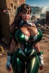 1girls ai_generated asian_bimbo big_breasts bimbo bimbo_body bimbo_lips entity_ai eve_(stellar_blade) female_only solo solo_female stellar_blade