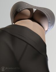 1girls 3d big_breasts bradengts breasts female female_focus female_only giantess huge_breasts light-skinned_female light_skin low-angle_view nier nier:_automata pov solo underboob yorha_2b