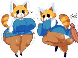 aggressive_retsuko big_ass big_breasts big_penis breasts bubble_butt dork_boi female huge_ass huge_breasts huge_cock lewd_dorky penis retsuko sanrio thick_thighs wide_hips