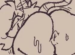 2025 2d_animation animated anthro anus ass bent_over big_butt bodily_fluids butt_focus cinemagraph ear_piercing ear_ring elisa_(maddeku) eyelashes fancy_rat female fluffy fluffy_hair grin hair looking_at_viewer looking_back looking_back_at_viewer loop low_contrast low_res maddeku mammal monochrome murid murine piercing presenting presenting_hindquarters raised_tail rat rat_tail ring_piercing rodent short_playtime smile solo squigglevision sweat sweaty_butt tail