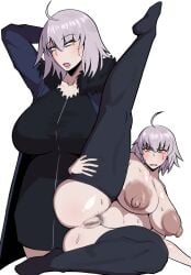 1girls 2026 fate/grand_order fate_(series) female female_only female_pubic_hair hairy hairy_pussy jeanne_alter jeanne_d'arc_(fate) naked naked_female tagme thighs white_hair yellow_eyes