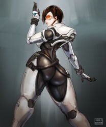 armor armored armored_female ass back_view backview big_ass big_butt brunette brunette_hair butt clothed clothes clothing fat_ass fat_butt female female_focus female_only hips hips_wider_than_shoulders kory_cromie mature_female p.n.03 pinup pixie_cut shades short_hair short_hair_female thick_ass thick_butt thick_hips thick_thighs thighs tight_clothing vanessa_z._schneider wide_hips