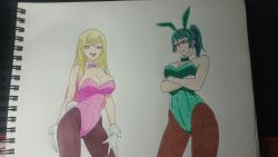 bunny_girl bunnysuit jjk jujutsu_kaisen kitagawa_marin maki_zenin marin_kitagawa my_dress_up_darling xander656 zenin_maki