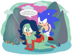 adventures_of_sonic_the_hedgehog all_fours american_sonic anal anal_sex breasts breezie_hedgebot_robotnik breezie_the_hedgehog classic_sonic classic_sonic_(universe) doggy_style from_behind hanging_breasts hearlesssoul hedgehog nipples panties penetration sega sex sonic_(series) sonic_the_hedgehog sonic_the_hedgehog_(series) surprise_buttsex underwear