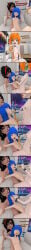 3d 3d_render 3girls absurd_res bed bedroom black_hair blender_(software) blender_cycles blue_eyes blue_hair bridge_piercing carmen_(dimmrong) chain chain_in_mouth chain_necklace cheek_piercing choker closed_eyes colored_contact_lens dark-skinned_female dark_skin deep_throat deepthroat drool drooling ear_gauge ear_gauges eidie_(dimmrong) eyebrow_piercing eyelid_piercing eyes_rolling_back eyeshadow forced_deepthroat freckles freckles_on_breasts freckles_on_face freckles_on_shoulders gagging gagging_noise gauged_ear gauged_tongue ginger ginger_female ginger_hair girls_only green_eyes heidi_(dimmrong) indoors lip_piercing locked_arms metal_chain naked nipple_piercing nose_piercing nose_ring open_mouth oral oral_fixation oral_insertion oral_penetration painted_nails painted_toenails pale-skinned_female pale_skin pierced_ears pierced_nipples pierced_tongue piercing piercings pillow pillows pinned_down plastic_choker punk punk_girl punk_hair red_eyes red_streak self_sucking septum_piercing septum_ring sitting_on_bed stretched_ears string string_in_mouth swallowing teenage_female teenage_girl teenager