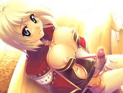 1futa 2d 2d_(artwork) areola areola_slip areolae areolae_slip big_eyes biochemist blonde_futa blonde_hair blonde_hair_futa blonde_hair_green_eyes breasts chin_length_hair creator cute cute_face cute_futa erect_nipples futanari gloves green_eyes hair intersex large_breasts light-skinned_futanari light_skin looking_at_viewer navel nipples penis ragnarok_online source_request video_game_character video_game_franchise white_gloves