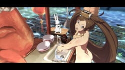 1girls ass breasts female fusrokameha guilty_gear jam_kuradoberi looking_back mod nude tagme