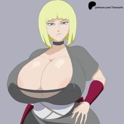1girls big_breasts breasts female huge_ass huge_breasts large_ass large_breasts naruto naruto_(series) naruto_shippuden samui solo solo_female thick_thighs totonaito
