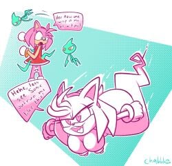amy_rose chabble energy_body gloves green_eyes laser pink_fur pink_hair red_dress sonic_(series) sonic_the_hedgehog_(series) tagme talking transformation wisp_(sonic)