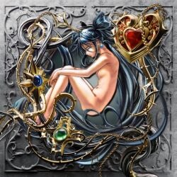 1girls abstract_background ass astralshift belly belly_button black_hair blue_earrings blue_gem blue_gemstone breasts butt chains christianity closed_eyes completely_naked completely_naked_female completely_nude completely_nude_female convenient_censoring convenient_censorship cover dante_alighieri dante_alighieri_(hell_maiden) divine_comedy earrings feet fetal_pose fetal_position gem gems gemstone green_gem green_gemstone hell_maiden high_resolution highres history hugging_own_legs jewlery long_hair long_twintails mythology naked naked_female navel nude nude_female official_art pale-skin pale-skinned_female pale_skin pale_skin_female pale_skinned_female petite petite_body petite_breasts petite_female red_gem red_gemstone skyleo sleeping sleeping_female small_breasts small_thighs solo solo_female solo_focus tagme tagme_(artist) tagme_(character) tagme_(series) thighs twintails twintails_(hairstyle) very_long_hair white_skin white_skinned_female