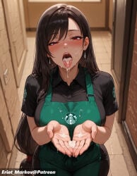 ai ai-created ai_art ai_generated eriot_markov(artist) final_fantasy starbucks tifa_lockhart