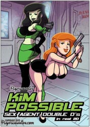 2females big_breasts disney guns kim_possible playfulhunnies shego thighs