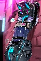 ai_generated chained chained_up chastity chastity_cage cum_denial denied_orgasm femboy fortnite genderswap highwire_(fortnite) latex locked_penis pack_leader_highwire ponyguy101 tagme