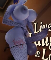 bimbo fake_breasts futanari huge_balls huge_breasts huge_cock overwatch rattew1 widowmaker