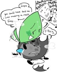 battle_for_dream_island battle_for_dream_island_again bfb bfdi bfdia cum firey_(bfdi) genital_slit leafy_(bfdi) metal_firey object_shows tentacle_penis yaoihet