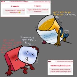 1:1 battle_for_dream_island bfdi blocky_(bfdi) blush_lines blushing blushing_female blushing_male blushing_profusely canon_couple consensual consensual_tentacle_sex dialogue digital_art digital_drawing digital_drawing_(artwork) digital_media digital_media_(artwork) digital_painting_(artwork) drooling dw4evrr gentle gentle_sex heart-shaped_pupils heart_eyes heart_symbol hearts_around_head ice_cube_(bfdi) ii inanimate_insanity kissing kissing_while_penetrated kissing_while_penetrating missionary missionary_(legs_up) missionary_anal missionary_pose missionary_position missionary_sex no_limbs non-human non-human_only object_show object_shows oj_(ii) osc paper_(ii) paws simple_background simple_drawing suductive tentacle_in_ass tentacle_in_pussy tentacle_on_male tentacle_penetration tentacle_penis tentacle_sex text tremble_spikes trembling_legs trembling_lines trembling_pleasure trembling_spikes unusual_genitalia unusual_penis vaginal vaginal_fluids vaginal_insertion vaginal_juices vaginal_penetration vaginal_sex wanting_revenge wholesome wholesome_as_fuck wholesome_couple wholesome_hug wholesome_sex