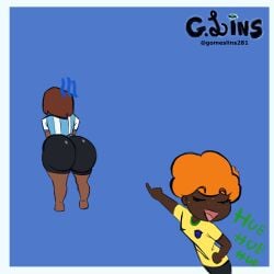 argentina big_ass brazilian brazilian_female everyone_is_so_mean_2_me fifa football g.lins laughing meme oc soccer soccer_uniform world_cup