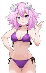 bikini gamer_girl neptune_(neptunia) neptunia_(series) pink_hair purple_hair