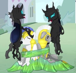 changeling cum foursome friendship_is_magic gay kaczythedreamer male my_little_pony oral royal_guard_(mlp) sex straight_hair