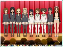 6+boys 6+girls 9girls artist_request azusa_nakano_(k-on!) embarrassed everyone exhibitionism female human human_only jun_suzuki_(k-on!) k-on! lineup mio_akiyama_(k-on!) multiple_boys multiple_girls nodoka_manabe_(k-on!) pettanko pubic_hair pussy_juice ritsu_tainaka_(k-on!) sawako_yamanaka_(k-on!) take_your_pick tsumugi_kotobuki_(k-on!) ui_hirasawa_(k-on!) uncensored yui_hirasawa_(k-on!)