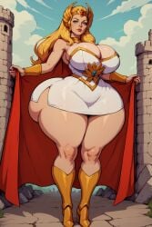 1girls ai_generated big_ass big_breasts female female_only hotcartoonai she-ra she-ra_princess_of_power solo solo_female tagme