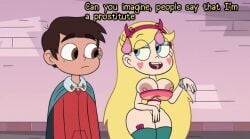 condom english_text huge_ass huge_breasts marco_diaz star_butterfly star_vs_the_forces_of_evil text used_condom useless_clothing