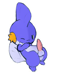 1boy balls male male_only mudkip nude penis pokemon pokemon_(species) pokemon_rse solo