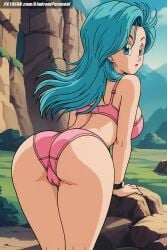 ai_generated aindroidparanoid ass ass_focus big_ass big_breasts big_butt blue_eyes blue_hair breasts bulma_(dragon_ball) bulma_briefs busty cameltoe cleavage curvy dragon_ball dragon_ball_super dragon_ball_z fat_ass female female_only from_behind hips huge_breasts huge_butt large_ass large_breasts lingerie long_hair mountain narrow_waist navel outdoors pussy scientist slim_waist stable_diffusion taller_girl voluptuous wavy_hair