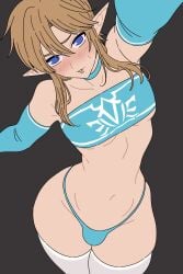 1boy 1femboy ass bandeau big_ass blue_eyes blue_thong blush blush_lines blushing blushing_at_viewer bottom_heavy boy_boobs breath_of_the_wild bubble_butt bulge bulge_through_clothing bulge_through_underwear child_bearing_hips choker cute cute_face cute_femboy cute_male elbow_gloves elf_ears fat_ass femboy femboy_focus femboy_only feminine feminine_body feminine_male feminization flat_chest gay gay_male girly light_blue_thong link link_(breath_of_the_wild) link_(tears_of_the_kingdom) lips lipstick male male_focus male_only pantie_bulge penis_bulge penis_in_panties petite seductive_pose sexy_armpits solo solo_femboy solo_male stockings tears_of_the_kingdom the_legend_of_zelda thick thick_ass thick_boy thick_thighs thighhighs thighs thin thin_waist thong tube_top tubetop underboob white_stockings wide_hips yaoi yoradav