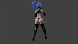 3d costume crossdressing femboy highheels kenny_diver latex lunars male panties penguin skimpy tagme video