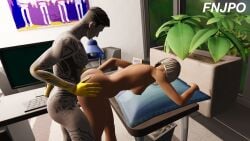 antonia_(fortnite) big_ass big_cock big_penis breasts doggy_style fnjpo fortnite from_behind midas_(fortnite) penis sex