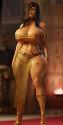 1girls 3d ankh arabian_clothes armlet belly_chain big_ass big_breasts big_lips black_hair breasts busty cleavage curvaceous curvy curvy_figure egyptian egyptian_female empress empress_sadira eyes eyeshadow female front_view full_body full_lips gold_clothing golden_clothes hair hair_over_one_eye heels high_heels hips hourglass_figure huge_ass huge_breasts jackerman lace-up_heels large_ass large_breasts light-skinned_female light_skin lips lots_of_jewelry love_handles mature mature_female narrowed_eyes navel_piercing original original_character overboob pelvic_curtain queen red_fingernails red_nail_polish red_nails red_toenails royalty sadira_(jackerman) side_slit slim_waist standing straight_hair tan-skinned_female tan_body tan_skin thick thick_hips thick_legs thick_thighs thighs toned_stomach voluptuous waist wide_hips