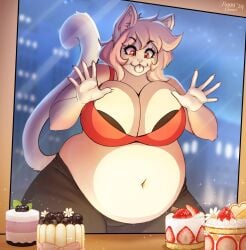 bbw big_breasts breasts capri chubby cleavage female furry huge_breasts spottedtigress tagme thick_thighs tiggybloom wide_hips