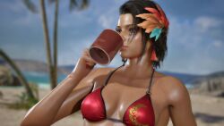 3d ass azucena_milagros_ortiz_castillo bandai_namco beach big_ass big_breasts breasts brown_eyes brown_hair curvy curvy_female curvy_figure dark-skinned_female dark_skin dolphin_shorts earrings erect_nipples hair_ornament huge_breasts latina medium_hair mod namco night_club peruvian peruvian_female pose seductive sex shaved_crotch standing sweat tanned tekken tekken_8 thick_thighs video_game_character voluptuous voluptuous_female wide_hips