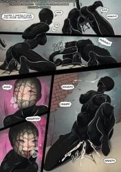 black_body blush defeated defeated_heroine enjoying_rape heroine lust marvel marvel_comics spider-gwen spider-man_(series) symbiote venom venom_(marvel) villain voreprank