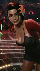 3d ass azucena_milagros_ortiz_castillo bandai_namco beach big_ass big_breasts breasts brown_eyes brown_hair curvy curvy_female curvy_figure dark-skinned_female dark_skin dolphin_shorts earrings erect_nipples hair_ornament huge_breasts latina medium_hair mod namco night_club peruvian peruvian_female pose seductive sex shaved_crotch standing sweat tanned tekken tekken_8 thick_thighs video_game_character voluptuous voluptuous_female wide_hips